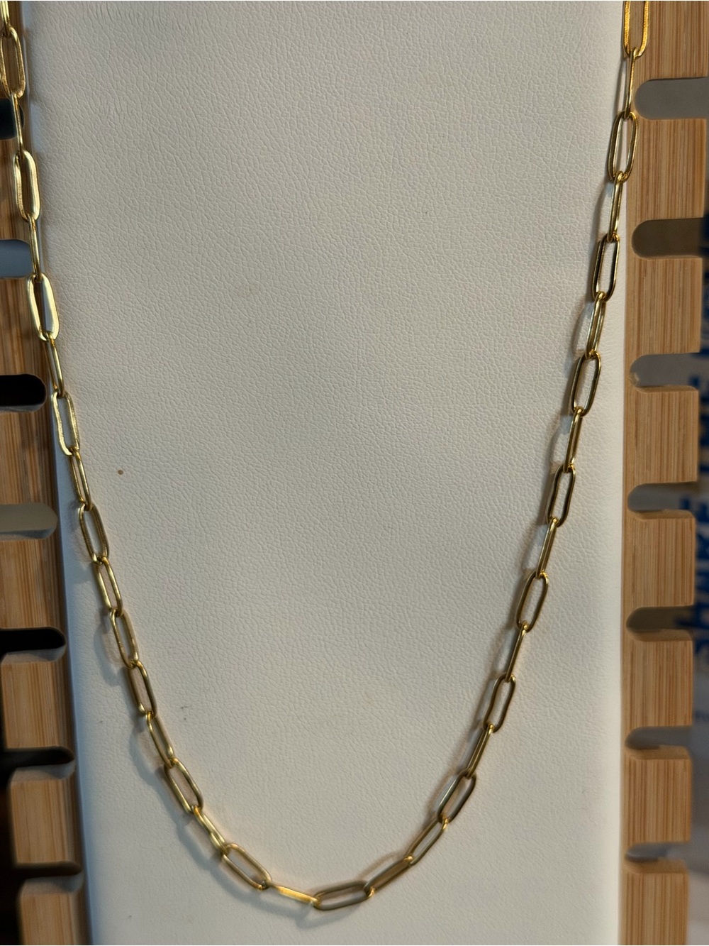 Gold Paperclip Chain Necklace for Women